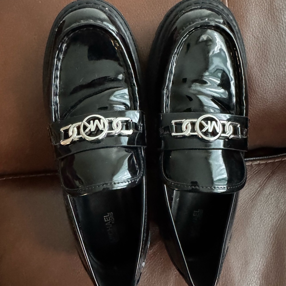 Michael Kors Black Patent Loafers - Picture 10 of 12